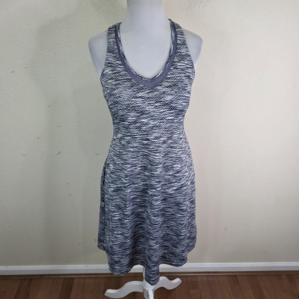 MPG Athletic Mesh Racerback Pickleball Built In Bra Removable Pads Dress Women M